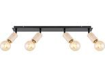 GLOBO LIGHTING Deckenstrahler "JOSEBA", schwarz (schwarz matt), H: 18cm, 1 Stk., Leuchten, Spot Deckenspot Flur Schlafzimmer Wohnzimmer, Deckenstrahler