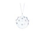 Dekohänger SWAROVSKI "Kristall Sammelfigur Holiday Magic Classics Weihnachtskugel" Gr. XS, weiß (kristallweiß, weiß), Dekohänger, B/H/T: 4cm x 5cm x 4cm, Kristallglas, Metall, Polyester, Swarovski Kristall, B:4cm H:5cm T:4cm