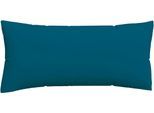 Kissenbezug SCHLAFGUT "Premium Kissenbezug Knitted Jersey (1 St)", blau (petrol deep), B:40cm L:80cm, Jersey, Obermaterial: 95% Baumwolle, 5% Elasthan, Kissenbezüge, Kissenbezug, Ton-in-Ton Reißverschluss, Bio-Baumwolle mit Elasthan, Uni, OEKO Tex