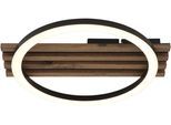 GLOBO LIGHTING Deckenleuchte "TISHA", schwarz matt, H: 6cm, 1 Stk., Leuchten, Deckenlampe Wohnzimmer-Leuchte Schlafzimmer-Leuchte Flur Küche, Deckenleuchte