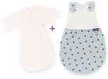 Babyschlafsack TRÄUMELAND "3tlg. Set LIEBMICH, Design Sternentraum blau", Baby, Gr. 56/62, blau, Bezug: 100% Baumwolle. Füllung: 70% Polyester, 30% Lyocell (TENCEL™), Schlafsäcke
