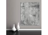 Garderobenleiste QUEENCE "Brushed Grey", grau, B:100cm H:120cm T:3cm, Edelstahl, Garderobenhalter, Wand Garderobe, wischtechnik, Beton Optik, grau, platzsparend, modern