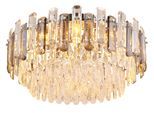 GLOBO LIGHTING Deckenleuchte "ORGINA", verchromt, Ø 55cm H: 27cm, 1 Stk., Leuchten, Deckenlampe Wohnzimmer-Leuchte Schlafzimmer-Leuchte Flur Küche, Deckenleuchte