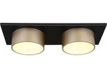 GLOBO LIGHTING Deckenleuchte "RAYMOND", schwarz matt, H: 11,3cm, 1 Stk., Leuchten, Deckenlampe Wohnzimmer-Leuchte Schlafzimmer-Leuchte Flur Küche, Deckenleuchte