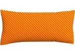 Kissenbezug SCHLAFGUT "Premium Kissenbezug Woven Fade Satin (1 St)", bunt (gelb deep, rot mid), B:40cm L:80cm, Mako-Satin, Obermaterial: 100% Baumwolle, Kissenbezüge, Kissenbezug, Ton-in-Ton Reißverschluss, Fadendichte von 300tc, Streifen, OEKO Tex