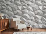Fototapete LIVING WALLS "THE WALL III Beton-Optik Tapete Motivtapete Grafik Beton", grau, B:2,8m H:0,02m L:1,59m, Vlies, Tapeten, Vliestapete 3D-Optik für Schlafzimmer Küche Wohnzimmer Betonoptik Flur