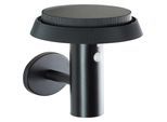 LED Außen-Wandleuchte BRILLIANT "Alvero", schwarz, B:20cm H:21cm T:18cm, Leuchten, Solar, 21 cm, 500 lm, 3000 K, Metall, schwarz
