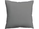 Kissenbezug SCHLAFGUT "Premium Kissenbezug Knitted Jersey (1 St)", grau (grau mid), B:40cm L:40cm, Jersey, Obermaterial: 95% Baumwolle, 5% Elasthan, Kissenbezüge, Kissenbezug, Ton-in-Ton Reißverschluss, Bio-Baumwolle mit Elasthan, Uni, OEKO Tex
