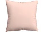 Kissenbezug SCHLAFGUT "Premium Kissenbezug Woven Satin (1 St)", rot (rot light), B:80cm L:80cm, Mako-Satin, Obermaterial: 100% Baumwolle, Kissenbezüge, Kissenbezug, Ton-in-Ton Reißverschluss, Fadendichte von 300tc, Uni, OEKO Tex