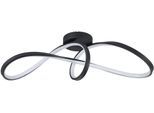 EGLO Deckenleuchte "Calarossa-Z Deckenlampe, ZigBee, App und Sprachsteuerung, Metall", schwarz, 1, H: 20,5cm, 1 Stk., Leuchten, Wand-/Deckenleuchte - L70,5 x B23 x H20,5 cm - schwarz - 22W inkl., Deckenleuchte