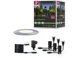 LED Einbauleuchte PAULMANN "Plug & Shine", silber (silberfarben), H:9cm Ø:5,5cm, Leuchten, LED-Modul, IP65 3000K