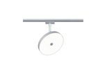 PAULMANN Schienensystem-Leuchten "URail Schienenspot Hildor 850lm 15W 4000K 230V Chrom matt", grau (chromfarben), 1, Ø 16,2cm H: 22,5cm, 1 Stk., Leuchten, 3-Step-Dimmbar, LED Schienensystem