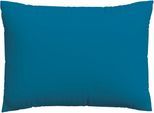 Kissenbezug SCHLAFGUT "Premium Kissenbezug Woven Satin (1 St)", blau (blau mid), B:70cm L:90cm, Mako-Satin, Obermaterial: 100% Baumwolle, Kissenbezüge, Kissenbezug, Ton-in-Ton Reißverschluss, Fadendichte von 300tc, Uni, OEKO Tex