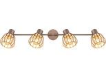 GLOBO LIGHTING Deckenstrahler "OLIN", braun (kaffeefarben matt), 4, Ø 12,5cm H: 17,5cm, 1 Stk., Leuchten, Strahler kaffeefarben, schwenkbar, modern & flexibel, Deckenstrahler