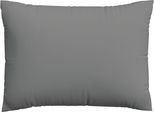 Kissenbezug SCHLAFGUT "Premium Kissenbezug Knitted Jersey (1 St)", grau (grau mid), B:60cm L:80cm, Jersey, Obermaterial: 95% Baumwolle, 5% Elasthan, Kissenbezüge, Kissenbezug, Ton-in-Ton Reißverschluss, Bio-Baumwolle mit Elasthan, Uni, OEKO Tex