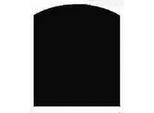 Bodenschutzplatte HANSEATIC "für Kaminöfen Segment 100 Stahl", schwarz, B:100cm H:2mm L:120cm, Stahl, Bodenschutzplatten, Stahl-Segment 100 x 120 cm, 2mm Stärke, schwarz, zum Funkenschutz