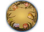 NIERMANN Wandleuchte "Wilde Tiere", bunt, 1, H: 8cm, 1 Stk., Leuchten, Kinderzimmer, Kinderlampe, Wandleuchte
