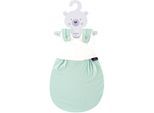 Babyschlafsack TRÄUMELAND "Außenschlafsack Pünktchen mint", Baby, Gr. 50/56, umlaufender Reißverschluss, grün (mint), Obermaterial: 100% Baumwolle, Schlafsäcke
