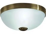 EGLO LED Deckenleuchte "IMPERIAL Wand- / Deckenlampe - Metallguss - E27 - 2X25W - IP20", gold (brüniert), 2, Ø 31cm H: 14cm, 1 Stk., Leuchten, Wohzimmerlampe, Esszimmerlampe, Flur, Schlafzimmer, H14 x Ø31 cm, LED Deckenleuchte