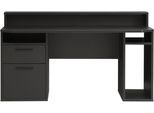 Gamingtisch FORTE "Tezaur", schwarz, B:160cm H:91cm T:72cm, Tische, Computertisch, wahlweise mit RGB-Beleuchtung