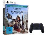 PLAYSTATION 5 PlayStation 5-Controller "PS5 Controller + PS5 Assassin’s Creed Black Flag Resynced", midnight schwarz, B:16cm H:6,6cm T:10,6cm, Spielecontroller