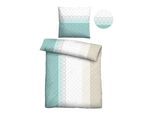 Bettwäsche "0561118", blau (aqua), B/L: 135cm x 200cm, 1 Stk., 1 Stk., Microfaser, B/L: 80cm x 80cm, 2 Stk., Microfaser, Obermaterial: 100% Polyester, CASTELL - MARKENBETTWÄSCHE, Bettwäsche, Bettwäsche, feiner Glanz + weicher Griff, pflegeleicht, ganzjährig einsetzbar, RV