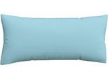 Kissenbezug SCHLAFGUT "Premium Kissenbezug Knitted Jersey (1 St)", blau (blau light), B:40cm L:80cm, Jersey, Obermaterial: 95% Baumwolle, 5% Elasthan, Kissenbezüge, Kissenbezug, Ton-in-Ton Reißverschluss, Bio-Baumwolle mit Elasthan, Uni, OEKO Tex