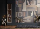 Fototapete MARBURG, schwarz, B:2,12m L:2,7m, Vlies, Tapeten, moderne Tapete für Wohnzimmer Schlafzimmer Küche