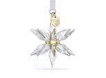 Dekohänger SWAROVSKI "Kristallfigur Sammelfigur Annual Edition 3D Ornament 2025", weiß (kristallweiß, goldfarben, weiß), Dekohänger, Baumwolle, Kristallglas, Metall, Swarovski Kristall