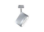 PAULMANN Schienensystem-Leuchten "URail Schienenspot Arena 950lm 15,3W 4000K 230V Chrom matt, Chrom", silber (chromfarben, chromfarben), 1, H: 18,1cm, 1 Stk., Leuchten, dimmbar, Einzelspot, LED Schienensystem