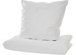 Bettwäsche IBENA "Astana", weiß, B/L: 155cm x 220cm, 1 Stk., 1 Stk., Encasing, B/L: 80cm x 80cm, Encasing, Obermaterial: 70% Polyester, 30% Polyamid, Bettwäsche, Bettwäsche, Allergieschutzbezug aus Evolon New Generation