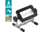 LED Außen-Stehlampe EGLO "PIERA LED Außenleuchte, Kunststoff und Alu, IP44, Außenlampe, Lampe", schwarz (schwarz, aluminiumfarben), H:10,5cm L:14cm T:11,5cm, Leuchten, Strahler, L14 x B11,5 x H10,5, schwarz, 5W inkl.