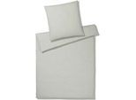 Bettwäsche ELEGANTE "Breezee", beige (kreide), B/L: 135cm x 200cm, 1 Stk., 1 Stk., Halbleinen, B/L: 80cm x 80cm, 2 Stk., Halbleinen, Obermaterial: 50% Baumwolle, 50% Leinen, Bettwäsche, Bettwäsche, angenehmes Hautgefühl