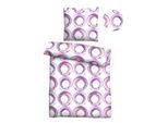 Bettwäsche "0040759", lila (viola), B/L: 155cm x 220cm, 1 Stk., 1 Stk., Renforcé, B/L: 80cm x 80cm, 2 Stk., Renforcé, Obermaterial: 100% Baumwolle, CASTELL - MARKENBETTWÄSCHE, Bettwäsche, Bettwäsche, hautsympathisch, 100% Baumwolle, Reißverschluss, ganzjährig nutzbar