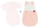 Babyschlafsack TRÄUMELAND "3tlg. Set LIEBMICH, Design Märchengold", Baby, Gr. 50/56, rosa, Bezug: 100% Baumwolle. Füllung: 70% Polyester, 30% Lyocell (TENCEL™), Schlafsäcke