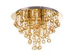 NOWA Deckenleuchte "LONDON", gold (goldfarben), Ø 38cm H: 26cm, 1 Stk., Leuchten, Deckenlampe Wohnzimmer-Leuchte Schlafzimmer-Leuchte Flur Küche, Deckenleuchte
