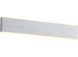 LED Wandleuchte "DELTA", aluminiumfarben eloxiert, 2, H: 3,4cm, 1 Stk., HELL HÖLLISCH GUTES LICHT, Leuchten, Ein/Aus-Schalter, LED Wandleuchte