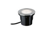LED Einbauleuchte PAULMANN "DureaIP67 rund 153mm 3000K 8W 530lm 230V Edelstahl Metall", silber (edelstahlfarben), H:11,2cm Ø:15,3cm, Leuchten, Bodeneinbauleuchte