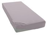 Spannbettlaken ELEGANTE "Mako-Jersey", grau (hellgrau), 1 Stk., Mako-Jersey, 100x190-200 28cm, Mako-Jersey, Obermaterial: 97% Baumwolle, 3% Elasthan, Bettlaken, Spannbettlaken, in hochwertiger Qualität mit Elasthan-Anteil