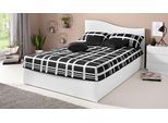 Tagesdecke, schwarz (schwarz, weiß), B:170cm L:220cm, Polyester, WESTFALIA SCHLAFKOMFORT, Tagesdecken