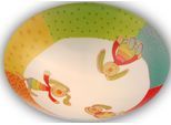 NIERMANN Deckenleuchte "Rainbow-Rabbit, Kinderlampe, Kinderzimmer", bunt, 1, H: 9cm, 1 Stk., Leuchten, Aus bruchfestem Kunststoff, Kinderlampe