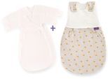 Babyschlafsack TRÄUMELAND "3tlg. Set LIEBMICH, Design Sternentraum blau", Baby, Gr. 68/74, gelb, Bezug: 100% Baumwolle. Füllung: 70% Polyester, 30% Lyocell (TENCEL™), Schlafsäcke