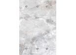 Garderobenleiste QUEENCE "Marmor", grau, B:80cm H:120cm T:5cm, Acrylglas, Edelstahl, Garderobenhalter, mit 6 Haken, 80 x 120 cm