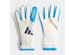 Torwarthandschuhe ADIDAS PERFORMANCE "COPA LEAGUE KIDS", Gr. 7, zero metallic, lucid ray blau, dunkelblau, Obermaterial: 100% Polyester. Futter Rückenteil: 100% Baumwolle. Innenfutter: 100% Baumwolle. Rückenteil: 100% Gummi, Handschuhe Torwarthandschuhe