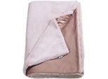 Wohndecke "Cozy", rosa (rose), B:130cm L:170cm, Polyester, SCHÖNER WOHNEN-KOLLEKTION, Wohndecken, Wohndecke, aus weichem Kunstfell, Kuscheldecke