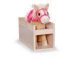Plüschfigur BABY BORN "Mein Pferd Cutie mit Box", natur, Plüschfiguren, KinderB:15cm H:38cm T:34cm, Plüschfigur, B:15cm H:38cm T:34cm