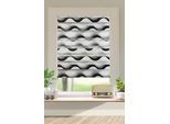 Doppelrollo OTTO HOME "Welle" Gr. 4, grau, B:70cm H:130cm, Polyester, Rollos, Doppelrollo, Fixmaß, Klemmfix-Duo-Rollo, Rollo "Welle", für Fenster