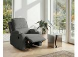 Relaxsessel OTTO HOME "NAPORI Cord, Kinosessel, Multimedia-Sessel", grau (anthrazit), B:87cm H:105cm T:94cm, 100% Polyester, Sessel, Relaxsessel, TV-Sessel mit manueller u elektrischer Relaxfunktion u. Getränkehalter
