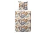 Bettwäsche PRIMERA "Mako-Satin Bettwäsche Boho", blau, B/L: 135cm x 200cm, 1 Stk., 1 Stk., Mako-Satin, B/L: 80cm x 80cm, 2 Stk., Mako-Satin, Obermaterial: 100% Baumwolle, Bettwäsche, Bettwäsche, im natürlichen Boho Style