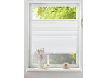 Plissee OTTO HOME "LORRANA", weiß, B:50cm H:130cm, Obermaterial: 100% Polyester, Plissees, Plissee, Fixmaß, Sonnenschutz, flexibel verspannt, für Fenster & Tür - NEUHEIT
